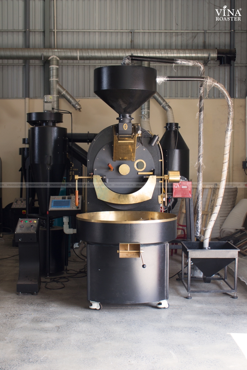 Máy rang cà phê 30KG BRO model, VNR - BRO30 (manual & automatic)