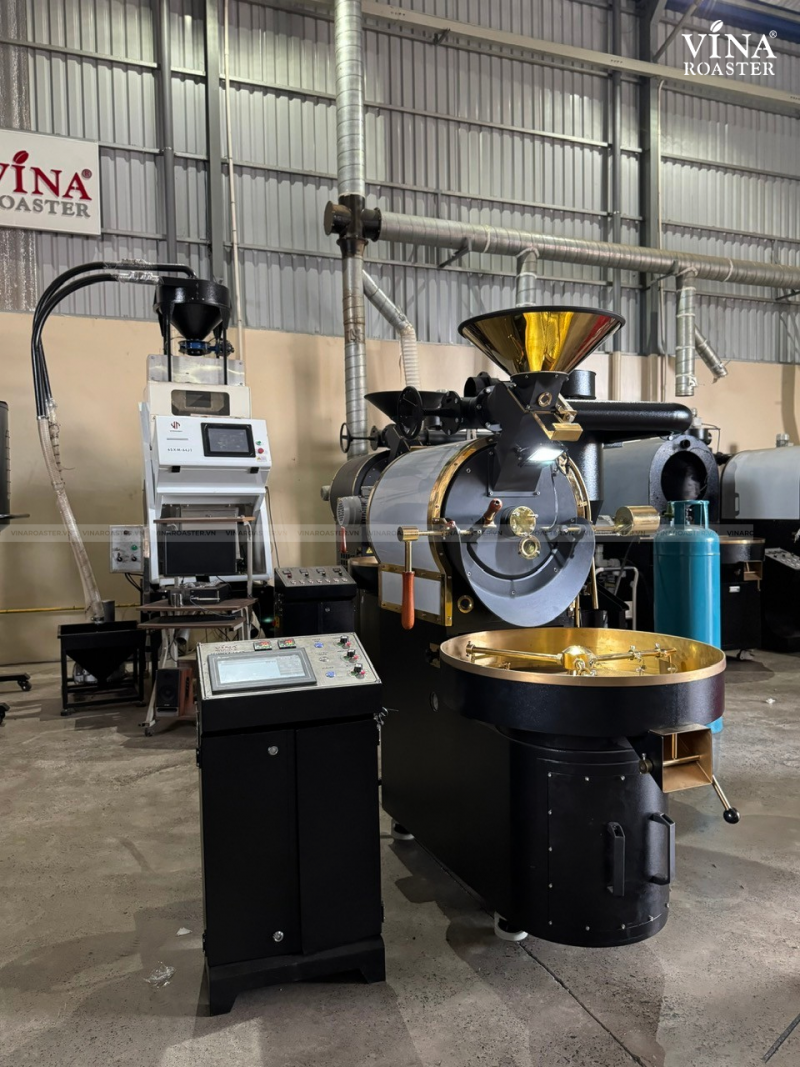 Máy rang cà phê 06KG UG model, VNR - UG6 ( manual & automatic )