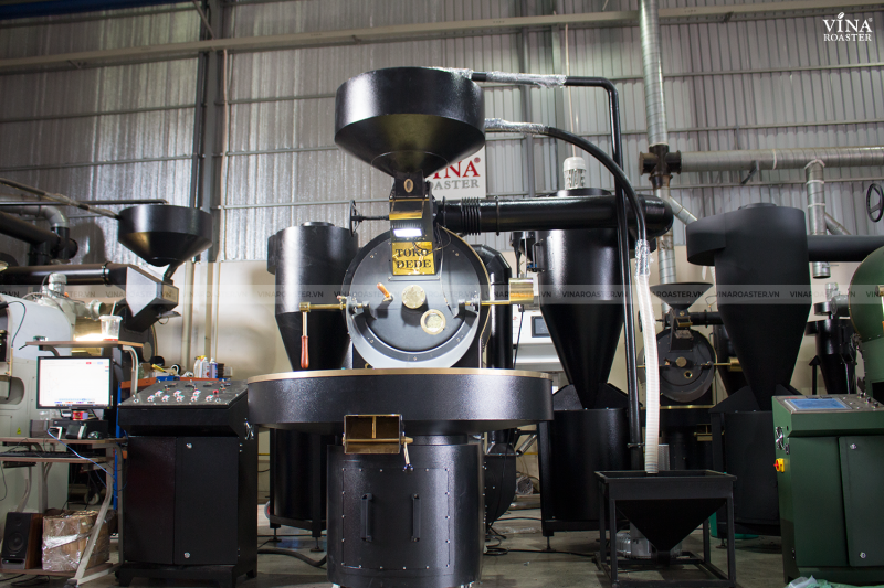 Máy rang cà phê 30KG UG model, VNR - UG30 ( manual & automatic )