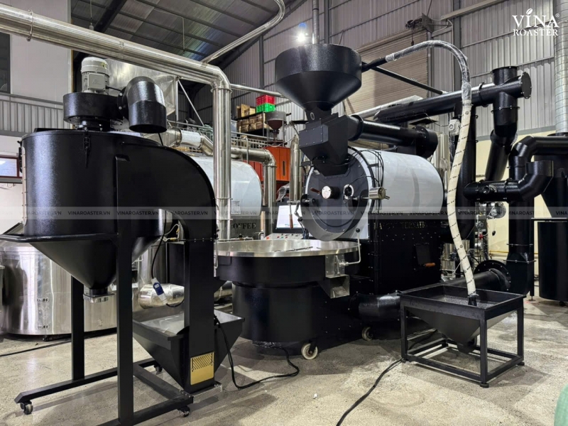 Máy rang cà phê 60KG UG model, VNR - UG60 ( manual & automatic )