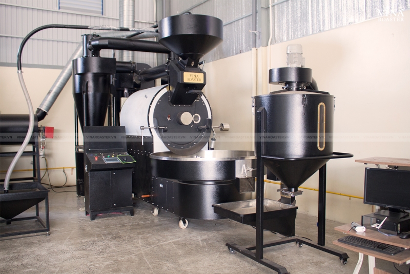 Máy rang cà phê 120KG UG model, VNR - UG120 ( manual & automatic )