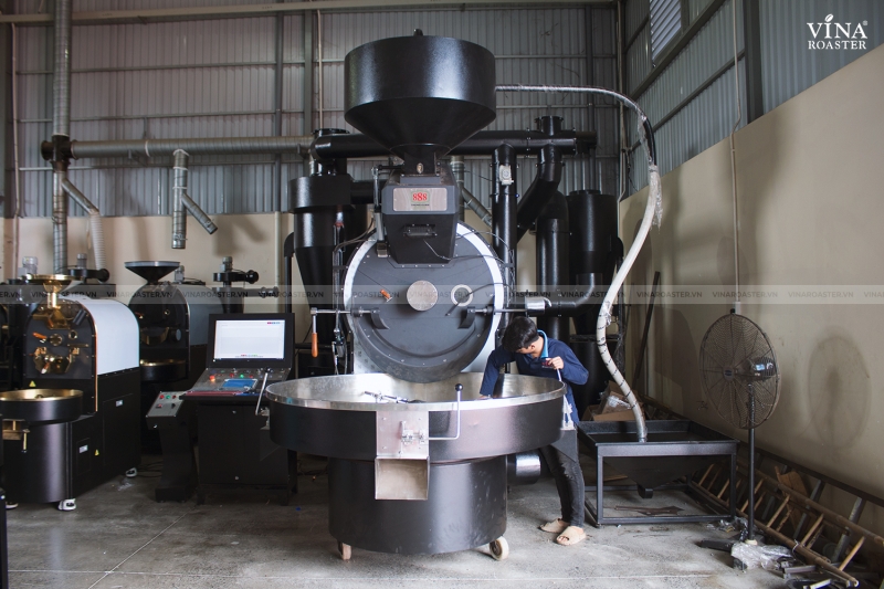 Máy rang cà phê 120KG UG model, VNR - UG120 ( manual & automatic )