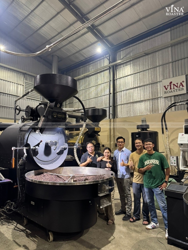 Máy rang cà phê 60KG UG model, VNR - UG60 ( manual & automatic )