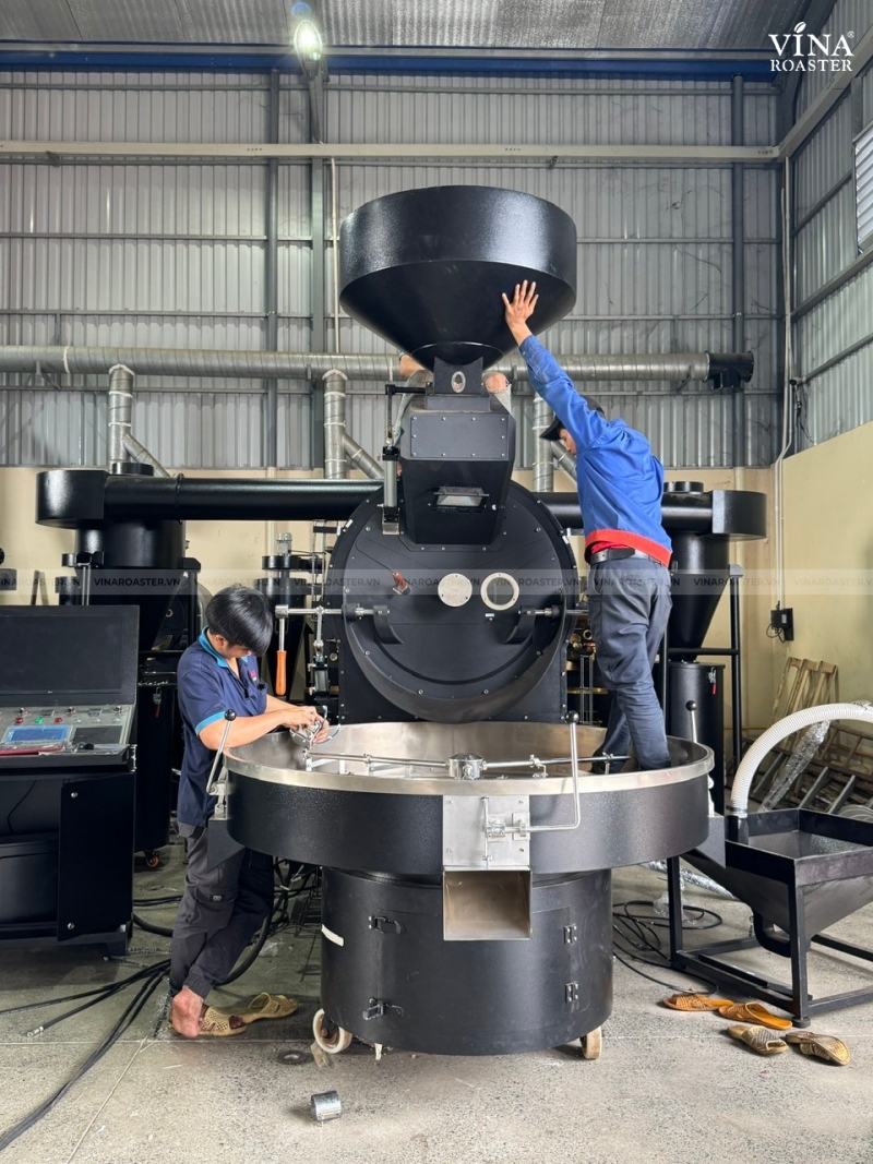 Máy rang cà phê 60KG UG model, VNR - UG60 ( manual & automatic )