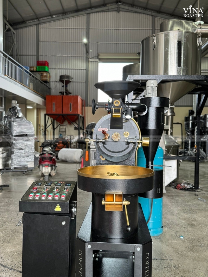 Máy rang cà phê 03KG UG model, VNR - UG3 ( manual & automatic )