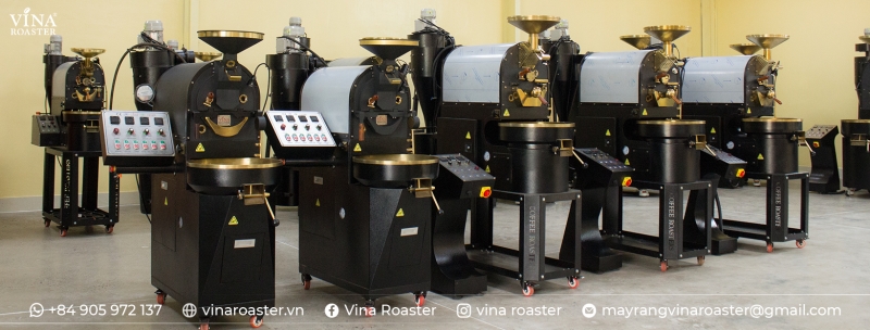 Máy rang cà phê 03KG BRO model, VNR - BRO3 (manul & automatic)