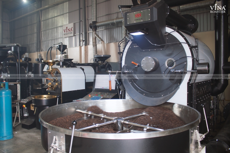 Máy rang cà phê 120KG UG model, VNR - UG120 ( manual & automatic )