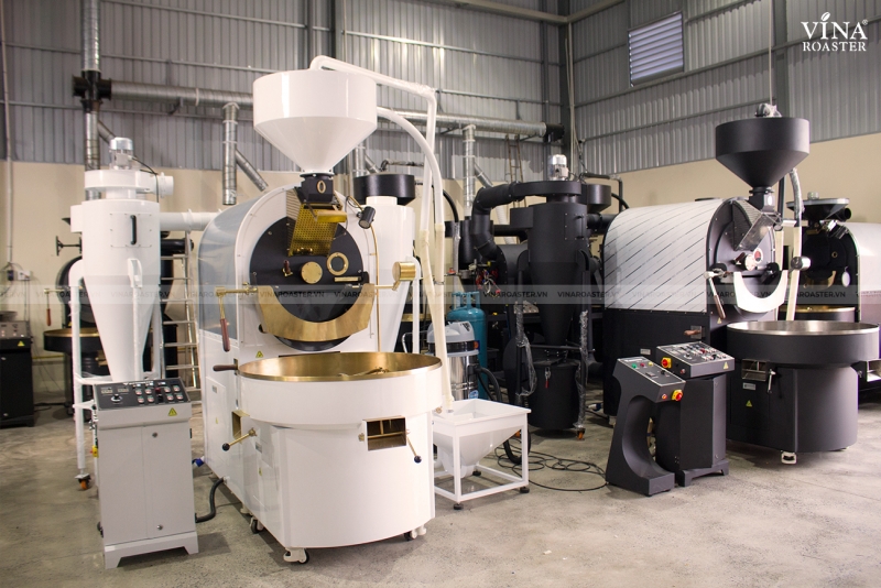 Máy rang cà phê 30KG BRO model, VNR - BRO30 (manual & automatic)