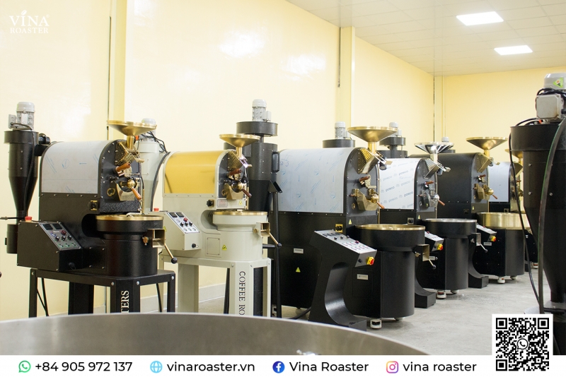 Máy rang cà phê 06KG BRO model, VNR - BRO6 (manual & automatic)