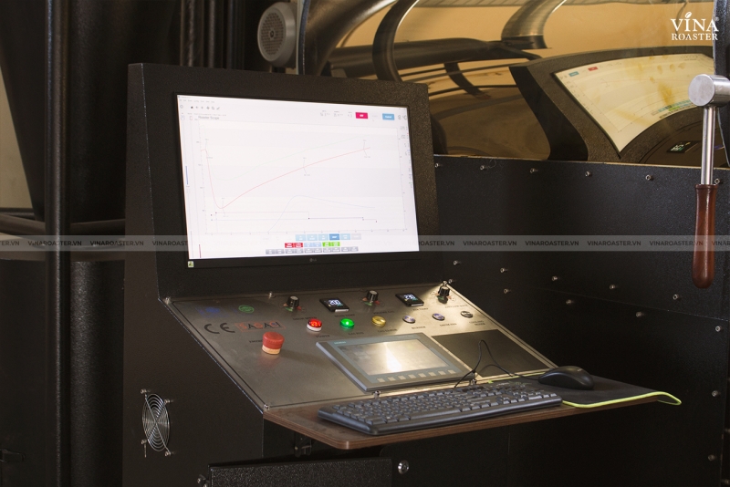 Máy rang cà phê 120KG UG model, VNR - UG120 ( manual & automatic )