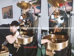 Lắp đặt máy rang cà phê 3kg Double Drum VinaRoaster