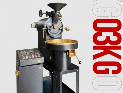 Máy rang cà phê 03KG UG model, VNR - UG3 ( manual & automatic )