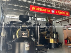 VinaRoaster lắp đặt Máy rang cà phê 120KG Automatic cho Nón Lá Coffee